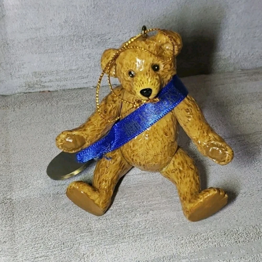 Vtg Sagamore Hill Posable Bear Ornament 100th Anniversary Midwest Of CannonFalls